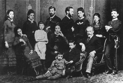 La famiglia Freud, c.1876 da Austrian Photographer